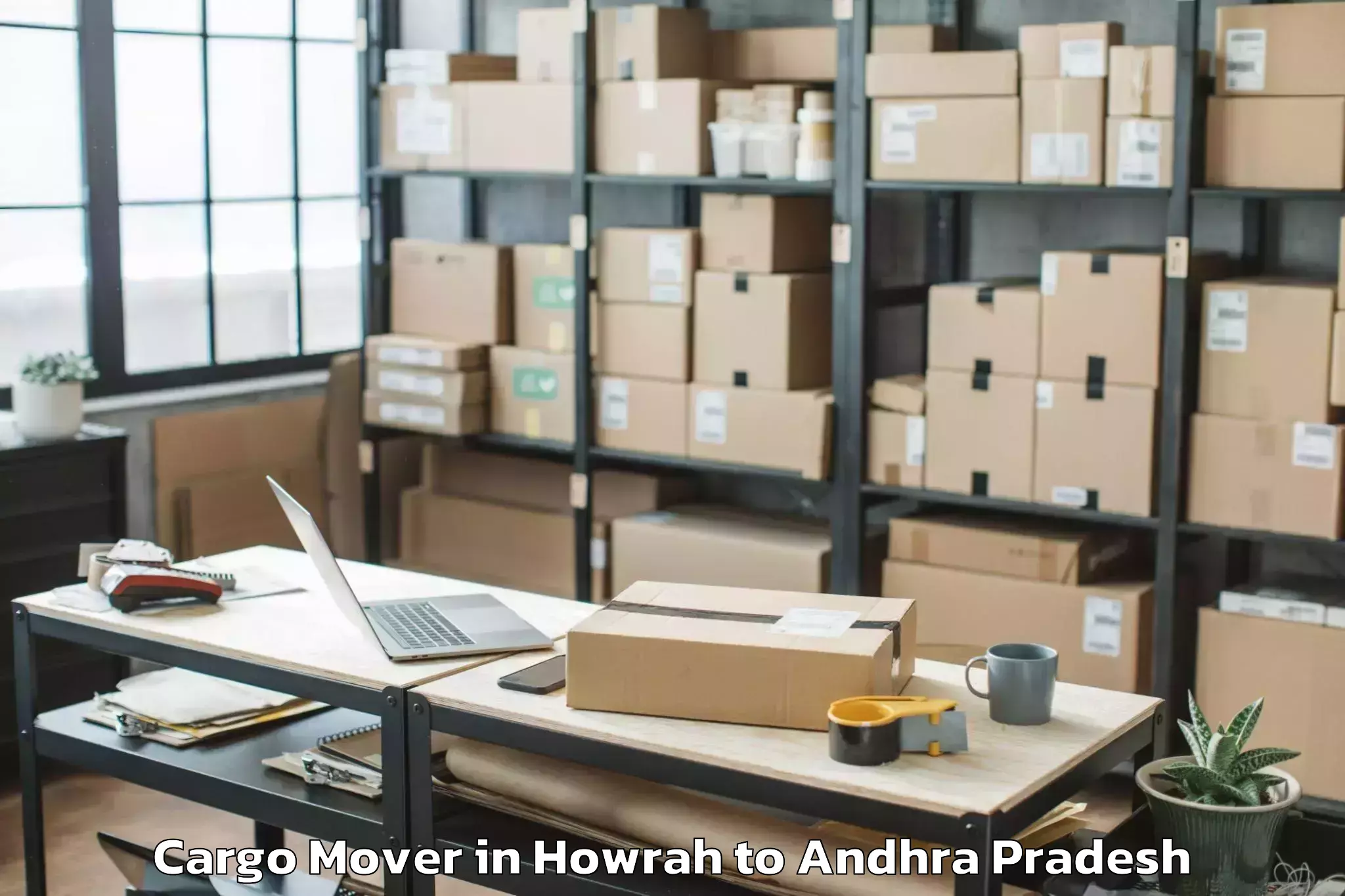 Affordable Howrah to Kollipara Cargo Mover